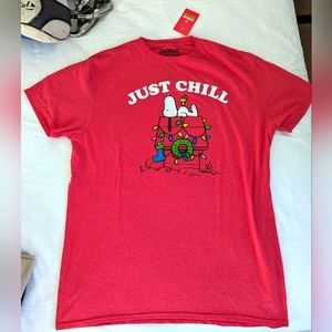 "Just Chill" Snoopy Xmas T-shirt (new w/ tag)